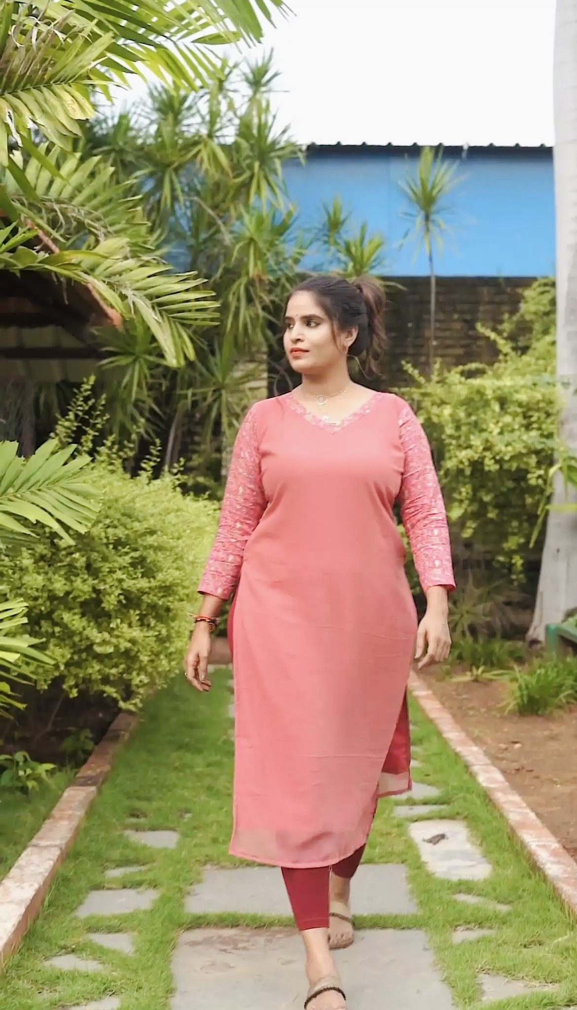 Crushed Georgette kurta